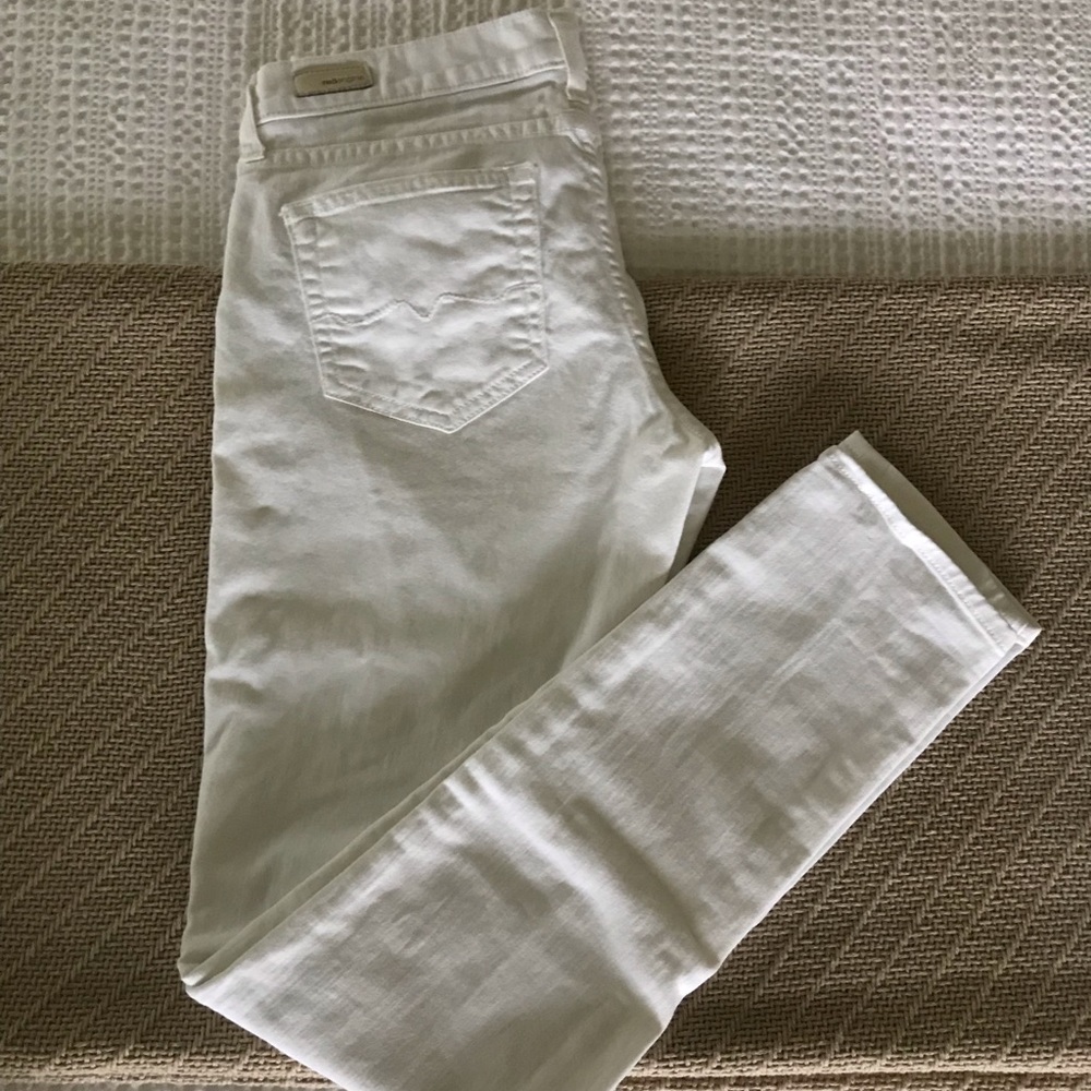 Red Engine Vintage Jean, White, Size 28